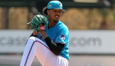 Eury Pérez, Marlins break franchise's spring training strikeout record vs. Nationals - Marlins
