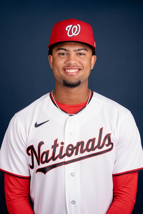 Nationals prospect Ronny Cruz poses for a photo.