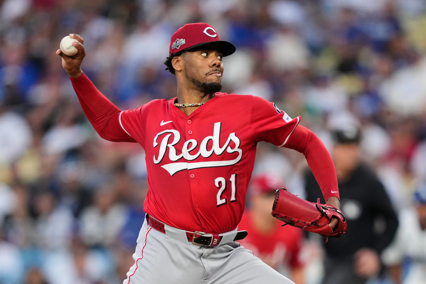 Ace right-hander Hunter Greene leaves Reds camp and is scheduled to have MRI on stiff right elbow