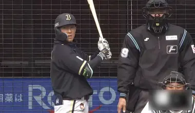 Orix The Buffaloes player Ryoma Nishikawa © Pacific League TV