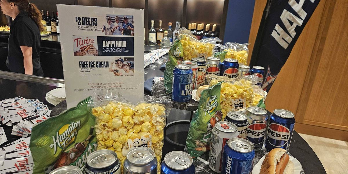 Twins new food and beverages include plenty of value options, and gluten free and vegan snacks