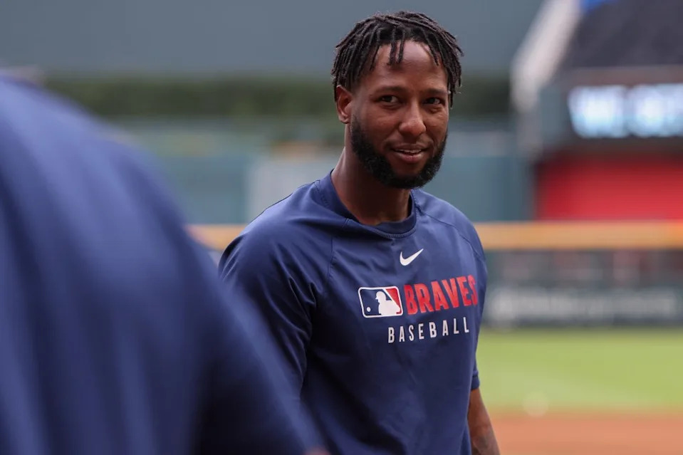 Jurickson Profar of the Atlanta Braves during batting practice before a game against the Pittsburgh Pirates at Truist Park on September 26, 2025 in Atlanta, Georgia. Getty Images
