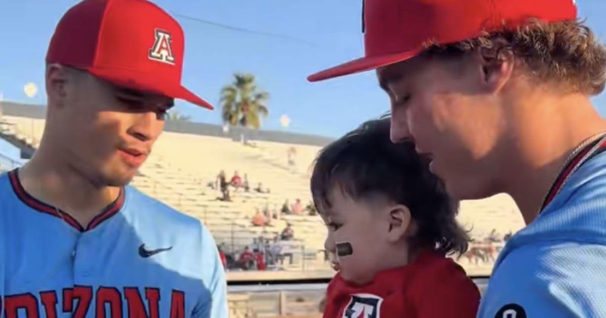 This Viral Toddler Is Being Raised by a College Baseball Team