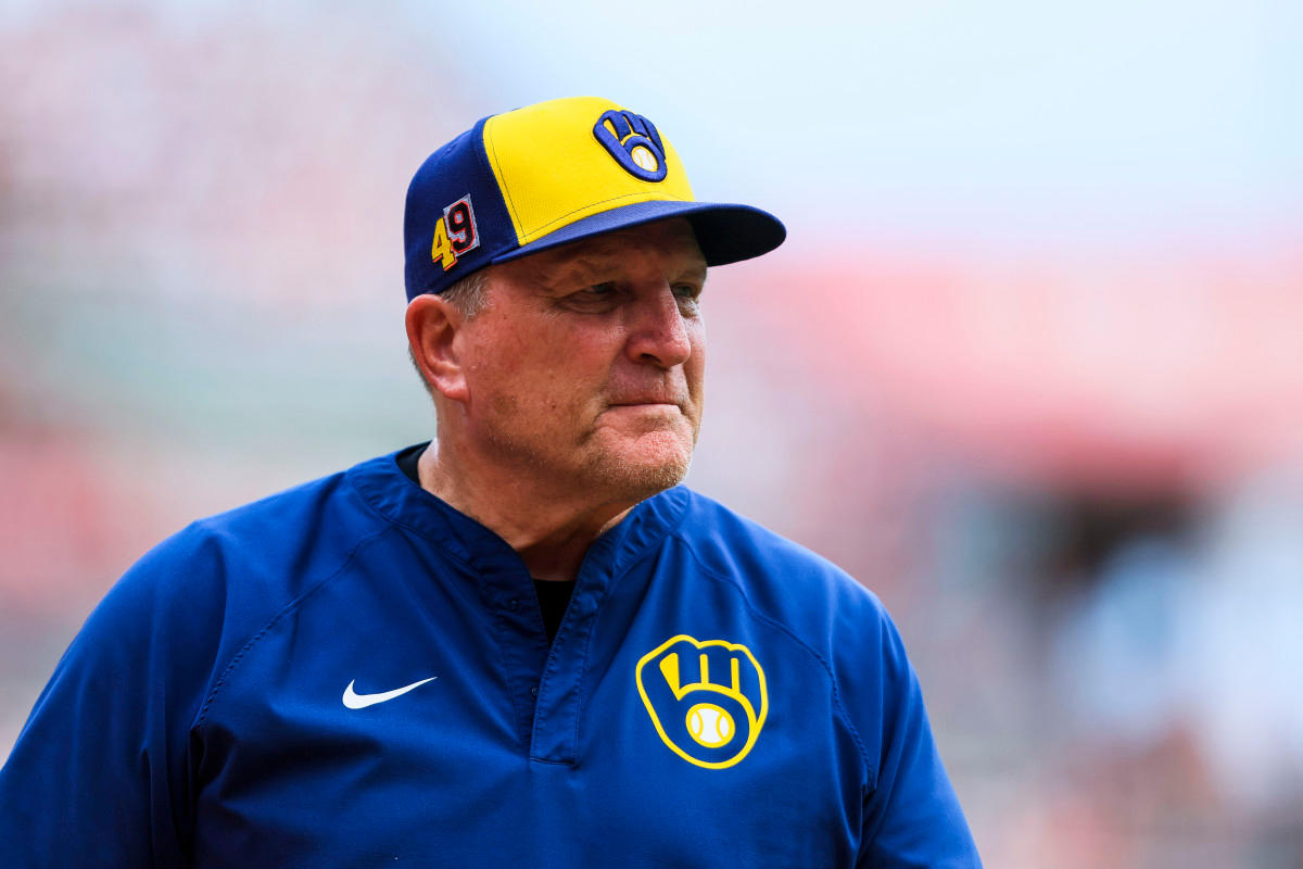 Milwaukee Brewers manager Pat Murphy (49) © Katie Stratman-Imagn Images