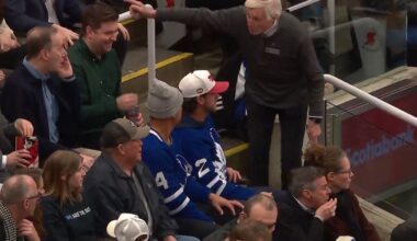 Toronto Blue Jays players were removed from other people's seats during Leafs game