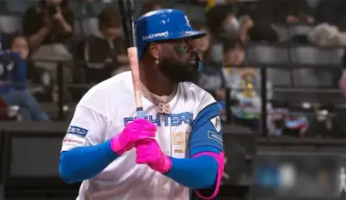 Hokkaido Nippon-Ham Fighters player Reyes © Pacific League TV