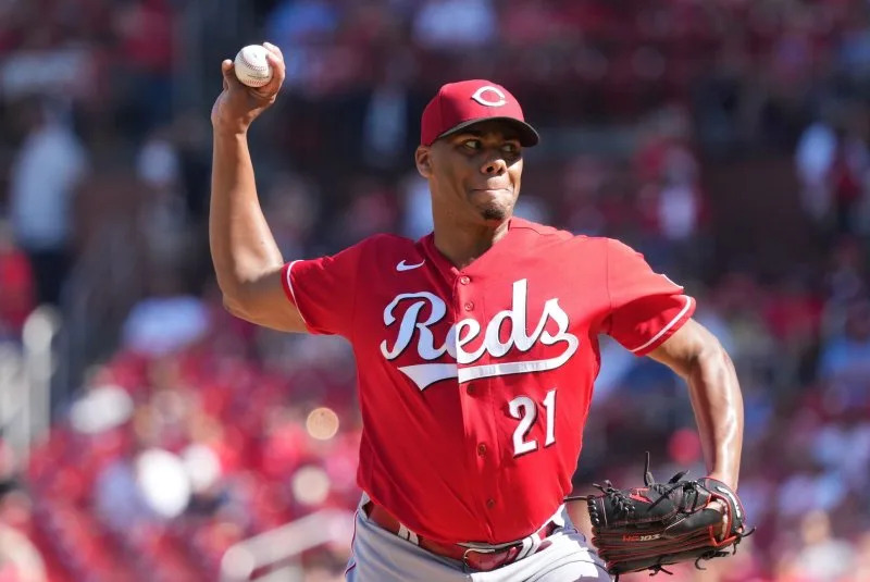 Cincinnati Reds starting pitcher Hunter Greene made 19 starts last season. File Photo by Bill Greenblatt/UPI