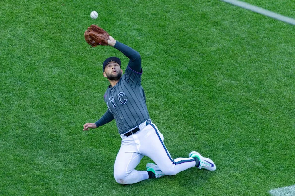 Bo Bichette catches Brandon Lowe’s foul pop in the second inning of the Mets’ 4-2, 11-inning win over the Pirates at Citi Field on March 28, 2026. Corey Sipkin for the NY POST