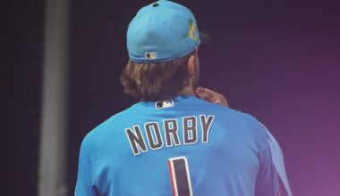 'I treat it like recess': Connor Norby plays first game in outfield - Marlins