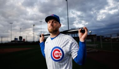 Chicago Cubs 1B preparing to face lefties