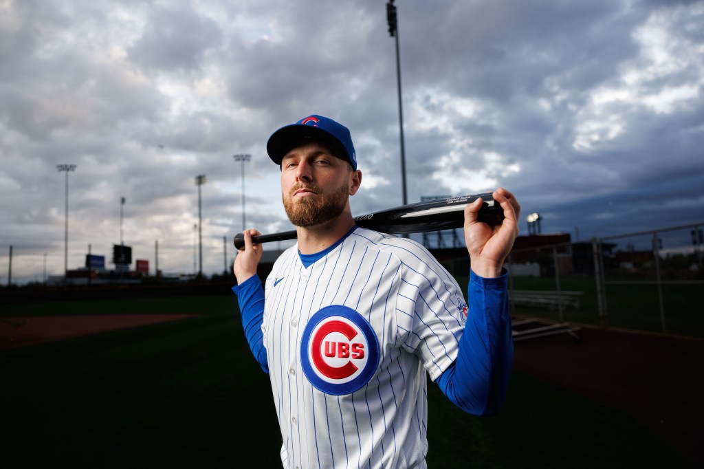 Chicago Cubs 1B preparing to face lefties