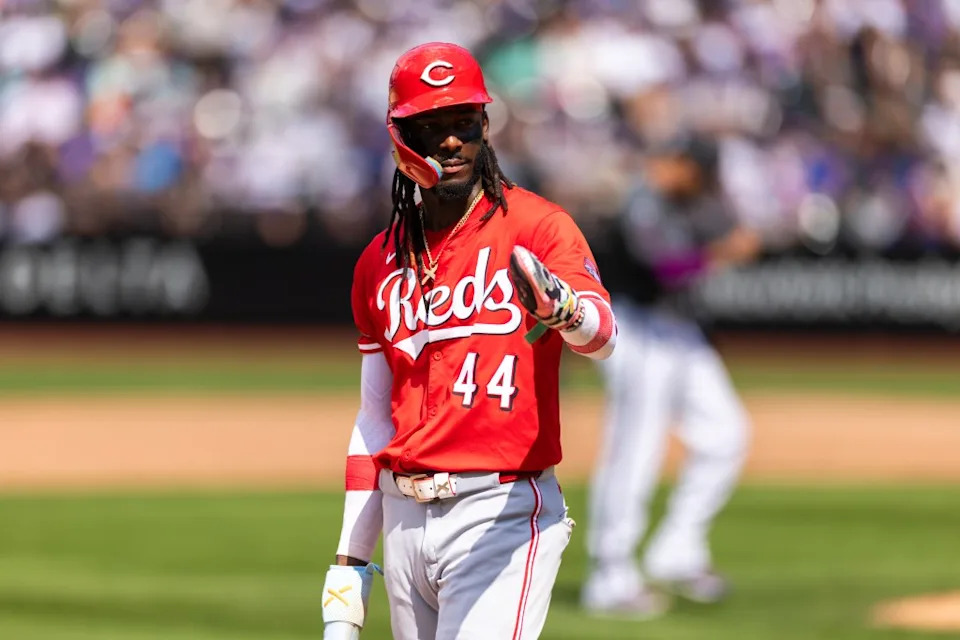Elly De La Cruz reacts at third base in the eighth inning against the Mets’ win over the Reds on July 20, 2025 at Citi Field. Corey Sipkin for the NY POST