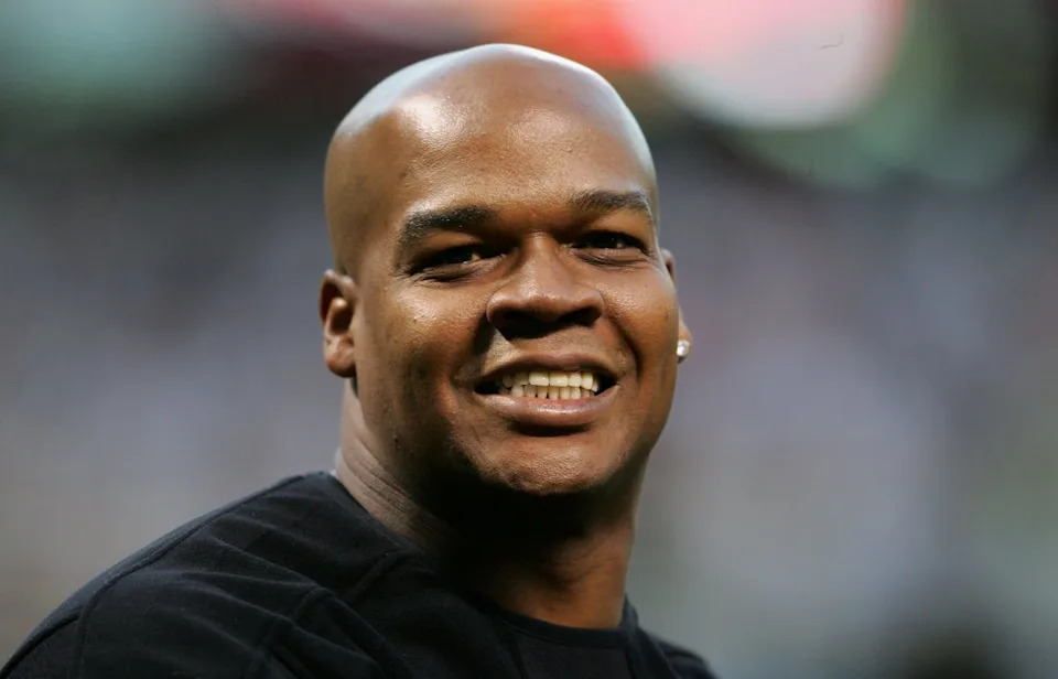 Thomas at a Houston Astros game in Texas in 2005 (Getty Images)