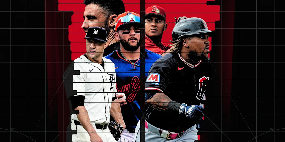 Bo Bichette and Ranger Suárez will be donning new uniforms on Opening Day. Jack Flaherty and José Ramírez will be in familiar colors. 