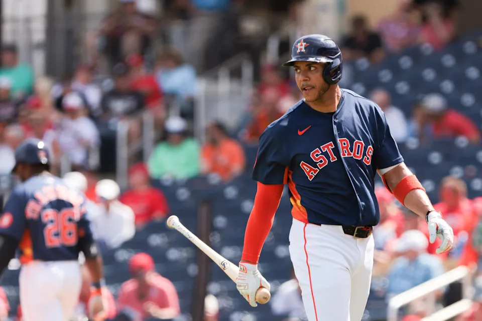 Houston Astros infielder Jeremy Pena (3).© Sam Navarro-Imagn Images