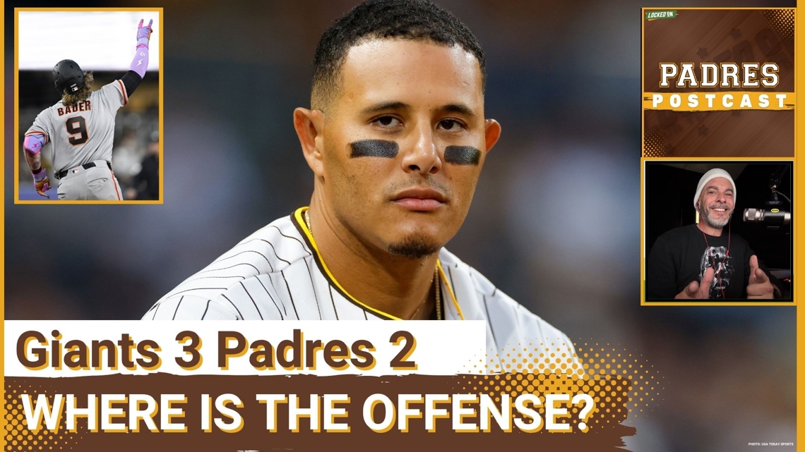 PADRES POSTCAST: San Diego Padres OFFENSE SPUTTERS, Jackson Merrill's 9th-Inning 2-Run Home Run Not Enough in 3-2 Home Loss to San Francisco Giants