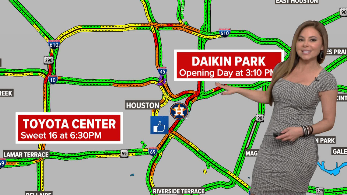 Downtown Houston traffic update ahead of March Madness, Astros opener