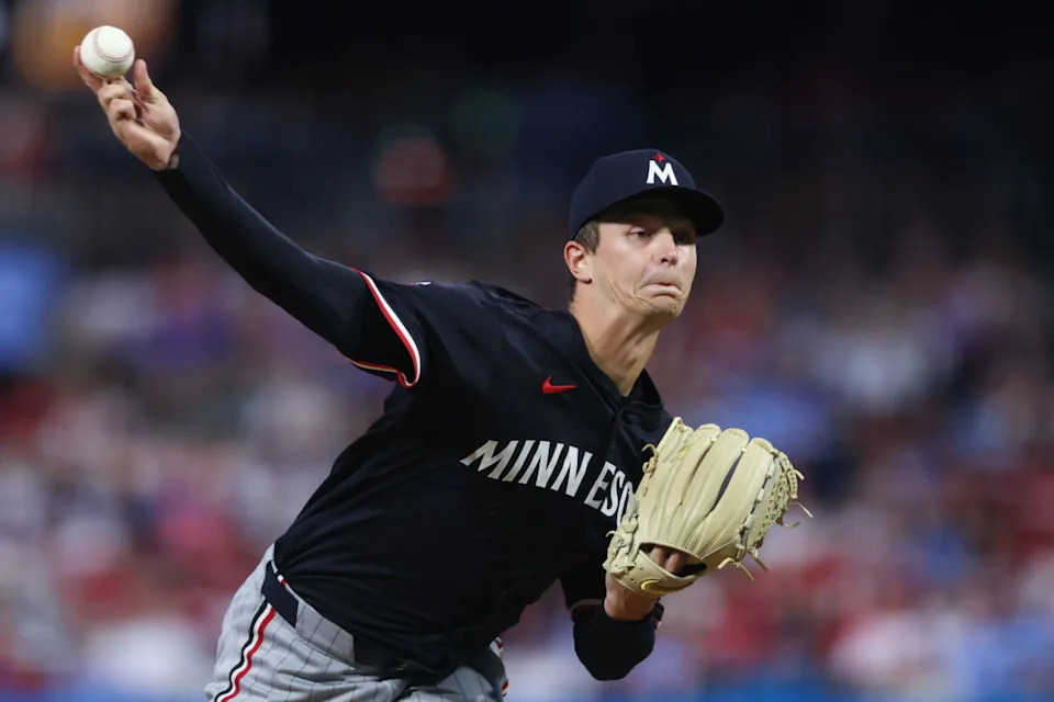 Minnesota Twins pitcher Mick Abel (20) Bill Streicher-Imagn Images