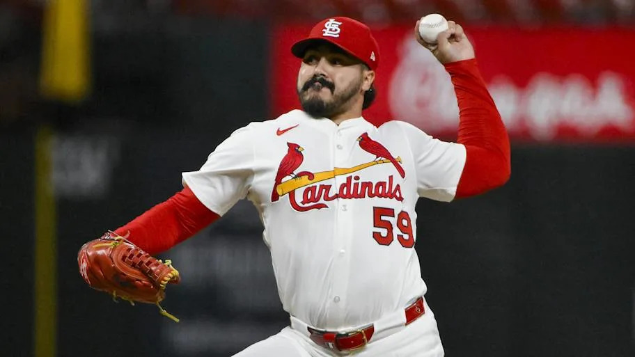 JoJo Romero of St. Louis Cardinals throws pitch from left han
