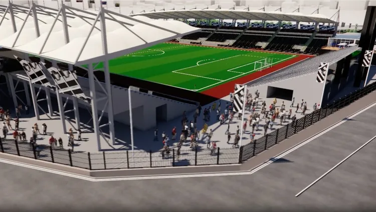 The new stadium will house both the men's and women's professional teams