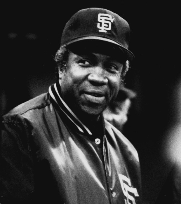 Giants general manager Frank Robinson. (Ron Riesterer / Oakland Tribune Staff Archives)Published May 1, 1984.