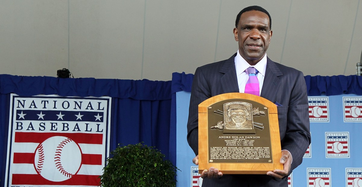 Andre Dawson is getting his Hall of Fame cap changed
