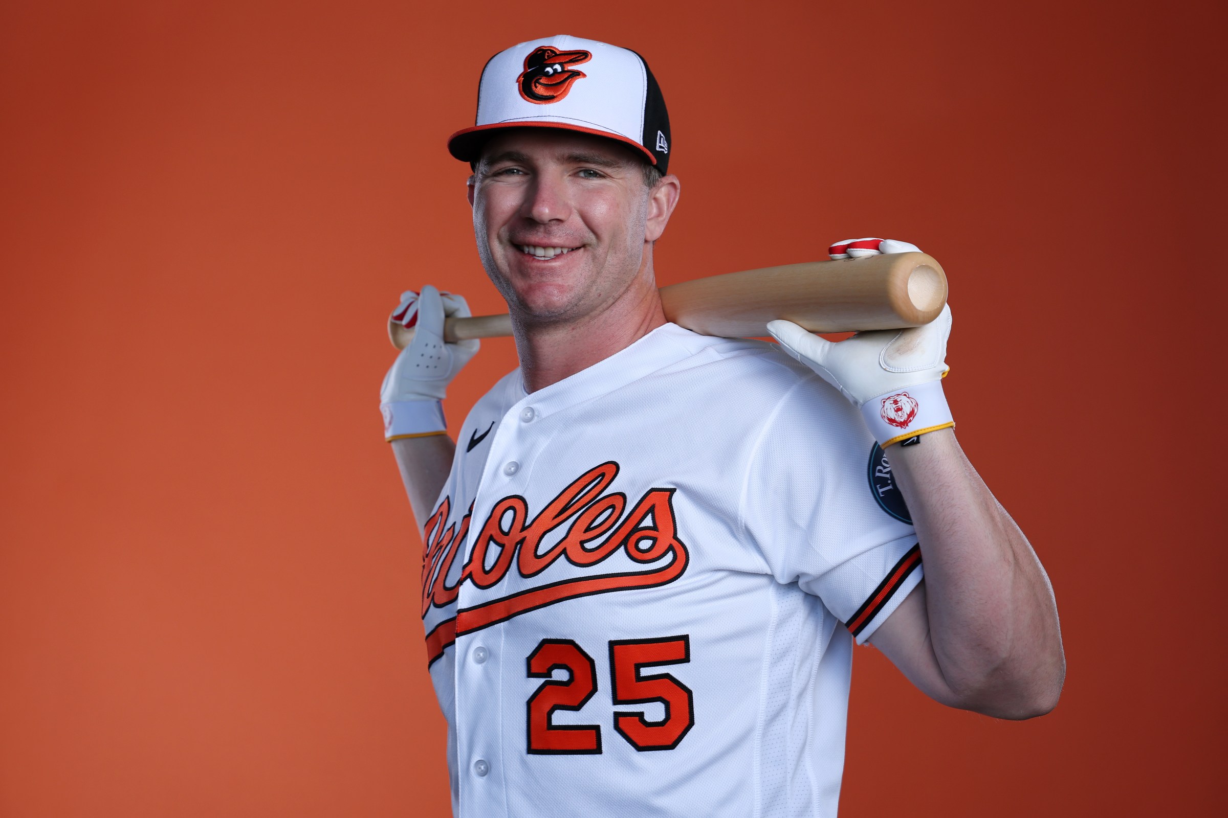 SARASOTA, FLORIDA - FEBRUARY 18: Pete Alonso #25 of the Baltimore Orioles poses for a photo during Spring Training photo day at Ed Smith Stadium on February 18, 2026 in Sarasota, Florida. (Photo by Chris Graythen/Getty Images)
