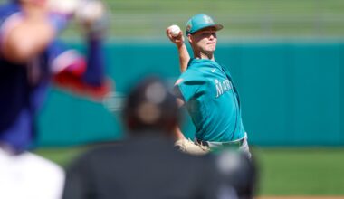 Measuring Kade Anderson’s stuff in Seattle Mariners Spring Training