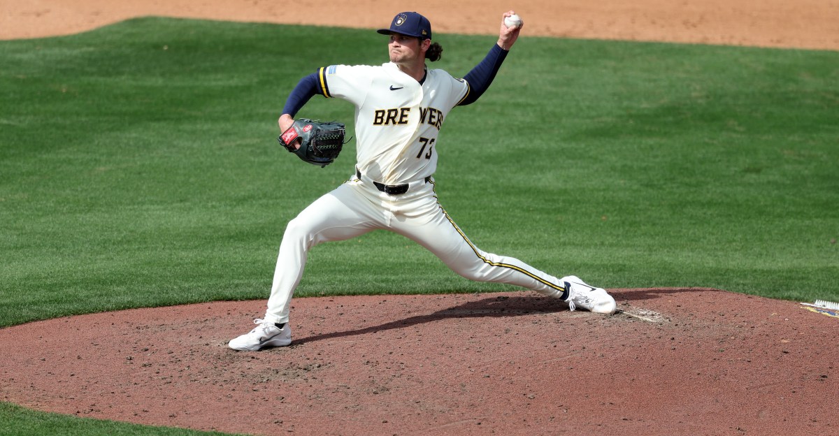 Brewers narrowly avoid being perfect-gamed in 7-1 loss to Giants