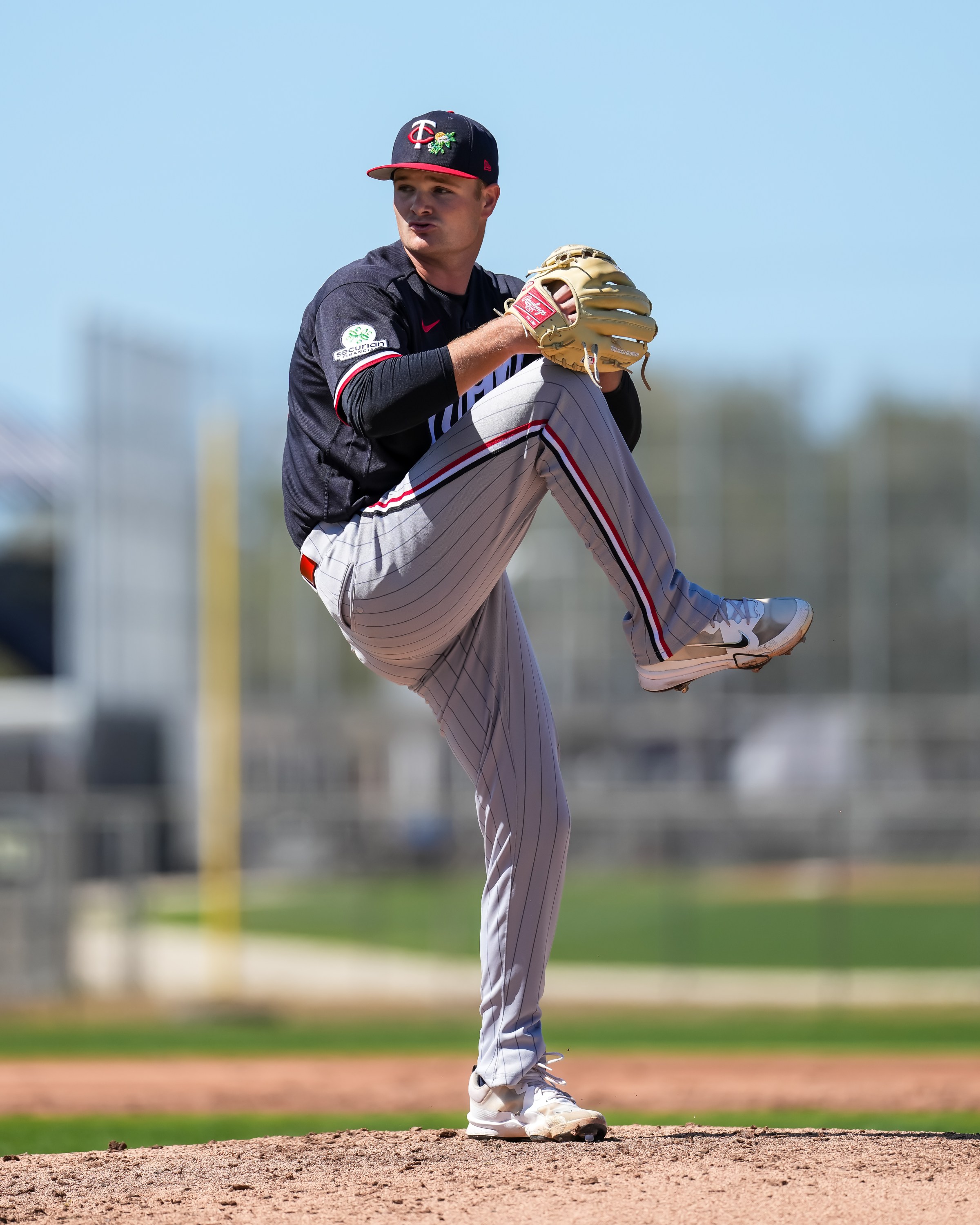 FORT MYERS, FL- FEBRUARY 16: Connor Prielipp #61 of the Minnesota Twins during a spring training workout on February 16, 2026 at Hammond Stadium in Fort Myers, Florida. (Photo by Brace Hemmelgarn/Minnesota Twins/Getty Images)