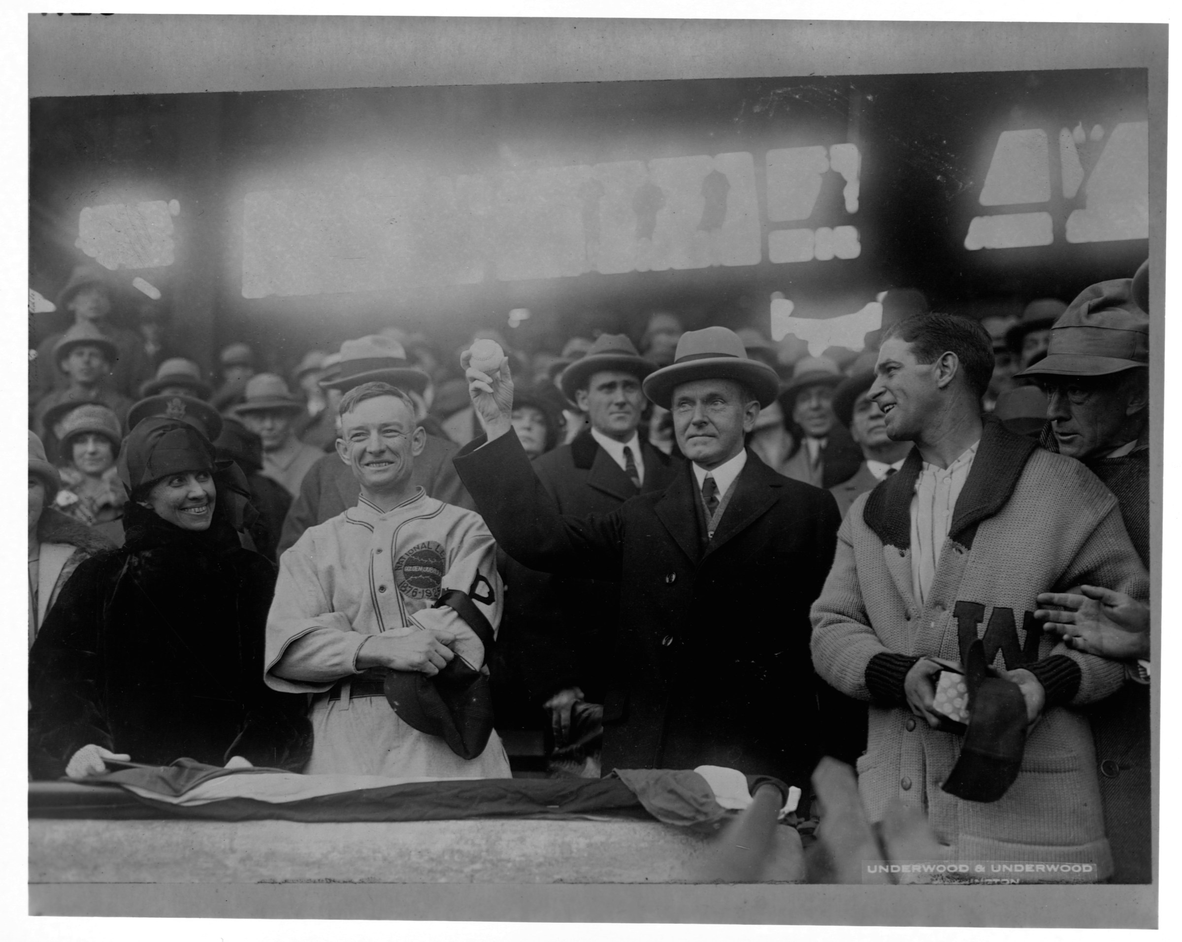 “I venture to say that not one of you cares a hoot about baseball but to me it is my very life” (Grace Coolidge; far left) (Photo by Library of Congress/Corbis/VCG via Getty Images)