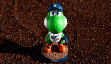Super Mario Galaxy Movie Teams w/ Los Angeles Dodgers for Yoshi Bobblehead Night