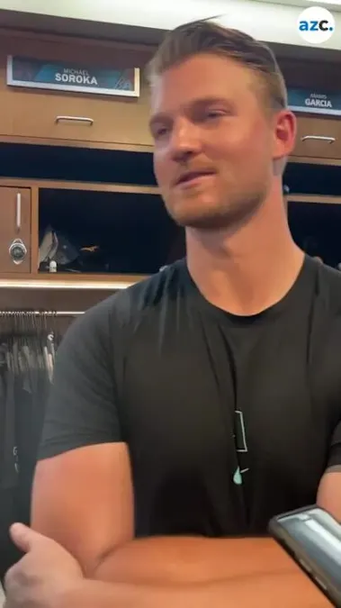 Diamondbacks pitcher Michael Soroka on his play against the Guardians