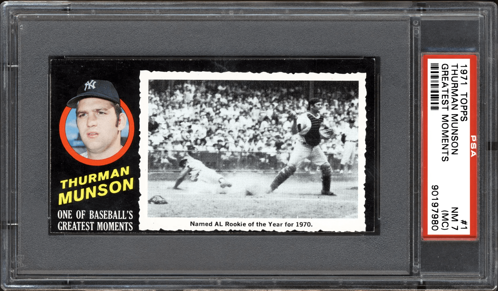 1971 Topps Greatest Moments Thurman Munson
