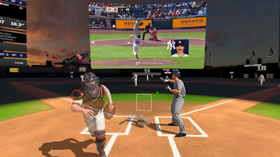 The app allows you to have the TV broadcast synced with the 3D view or offset