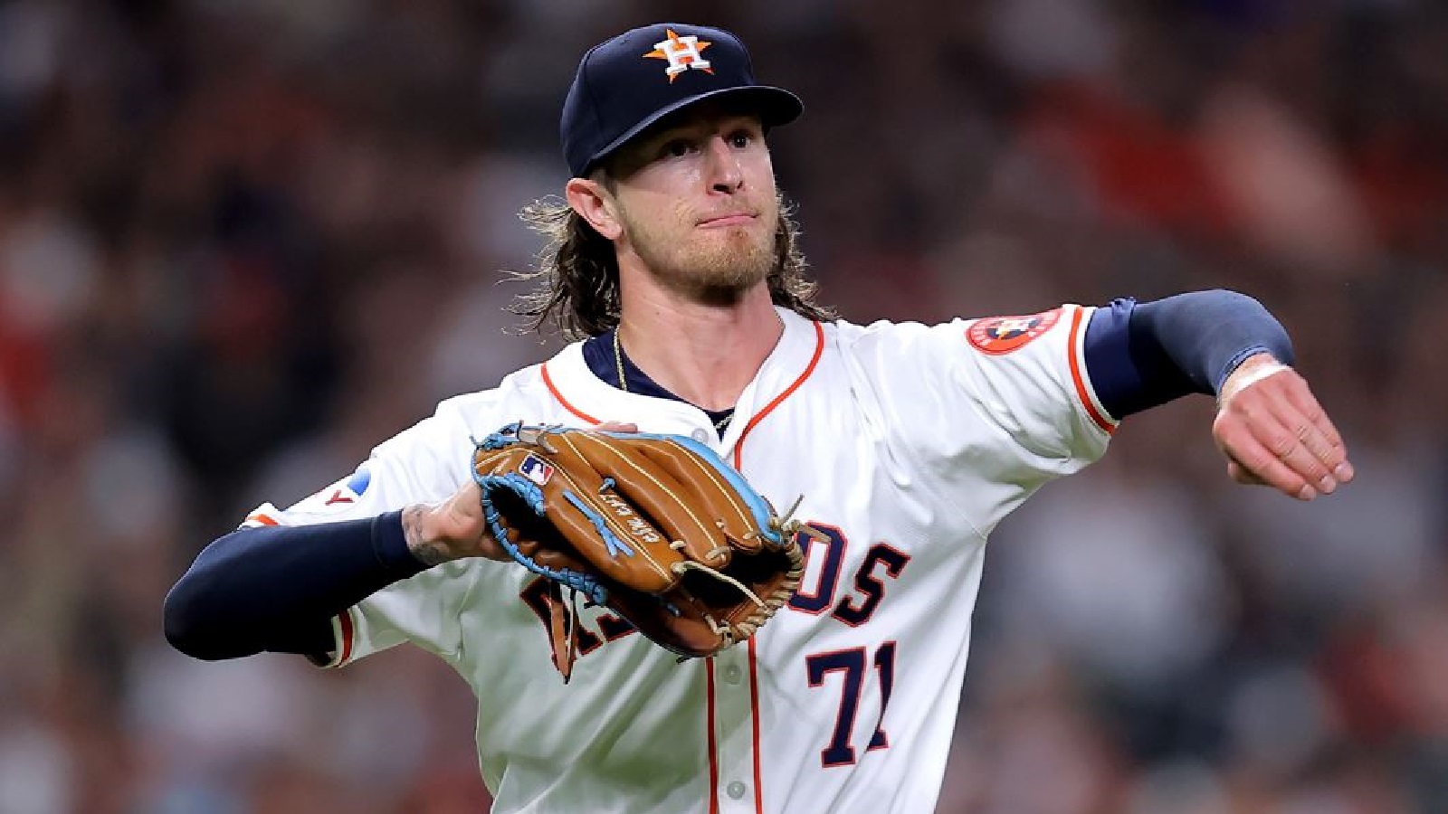 Josh Hader in his Astros uniform