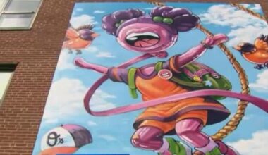 Baltimore Orioles add to Birdland Murals Series in Harlem Park neighborhood