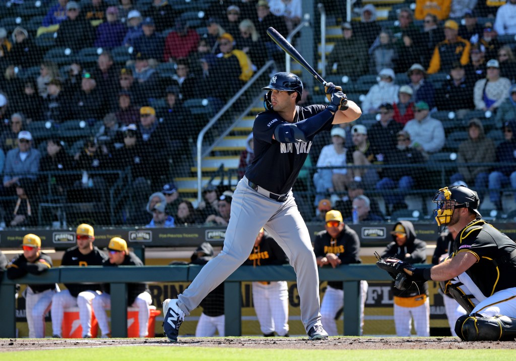 New York Yankees center fielder Spencer Jones #78, at bat in the 2nd inning.