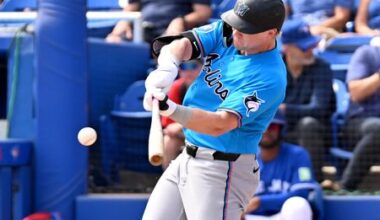 Miami Marlins All-Star Kyle Stowers Sidelined Month With Hamstring Injury