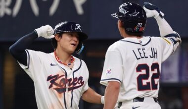 The World Baseball Classic warm-up match between the Korean national team and the Hanshin Tigers of the Japanese professional baseball team was held at Kyocera Dome in Osaka, Japan on the 2nd. South Korean Kim Do-young is delighted after hitting a solo home run with one out in the top of the fifth inning. Photo = Yonhap News