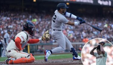 Yankees start season with second-inning explosion against Giants