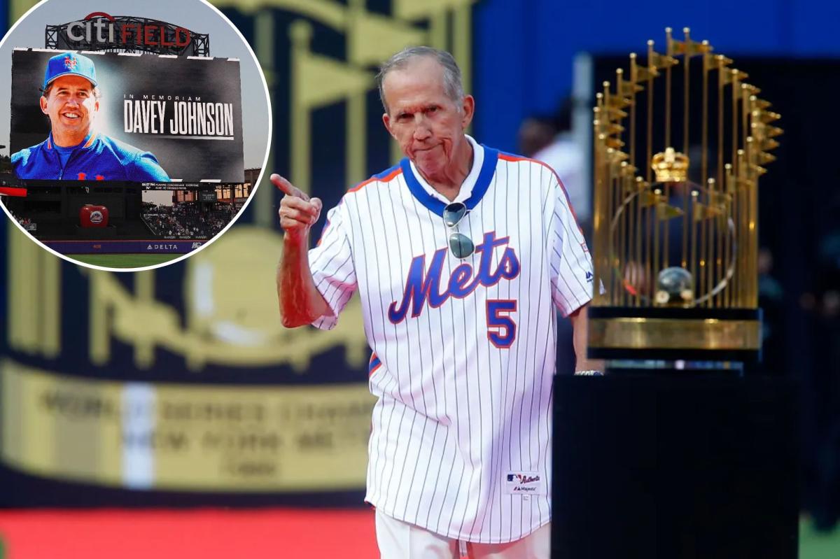Mets will honor Davey Johnson with uniform patch for 2026 season