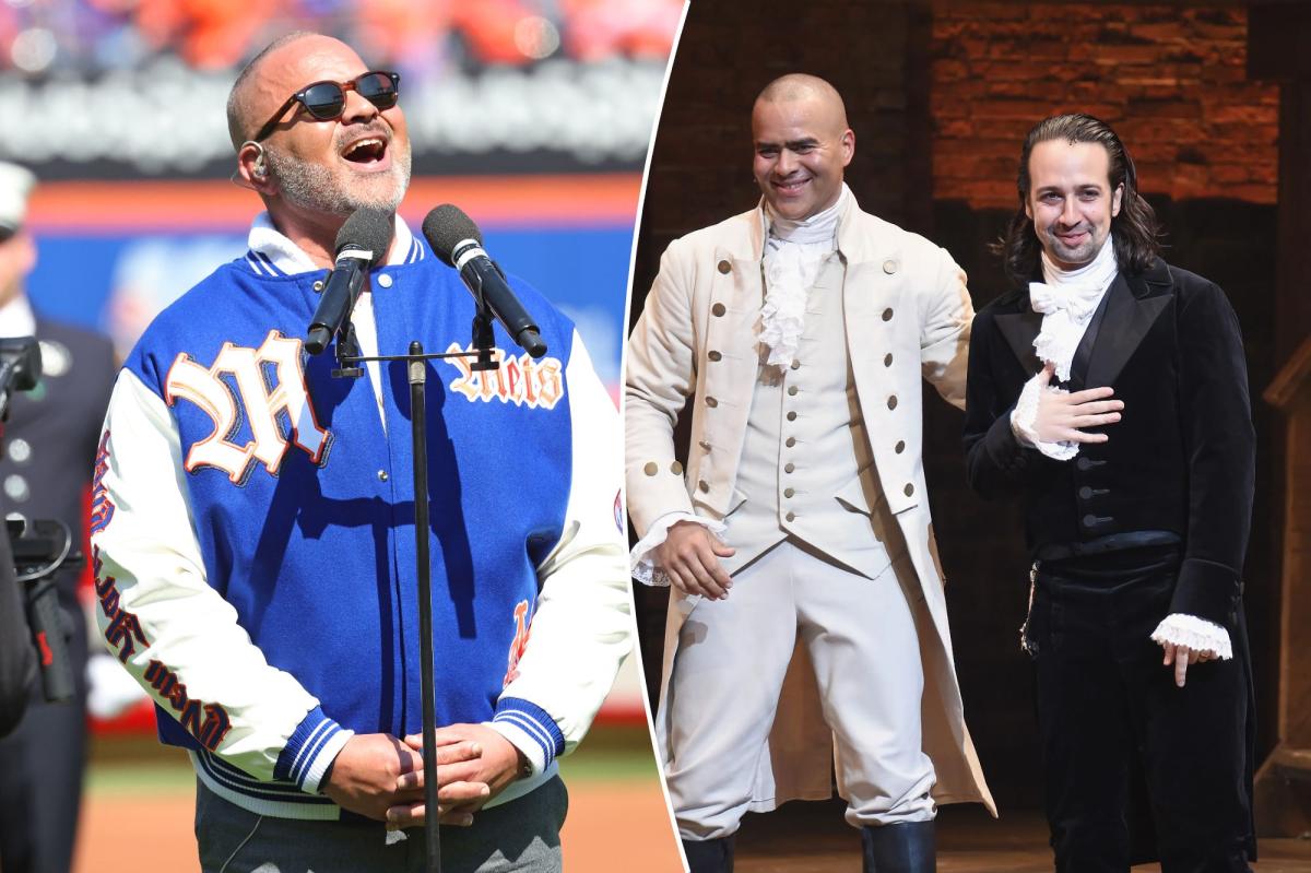 'Hamilton's' George Washington botches national anthem before Mets Opening Day