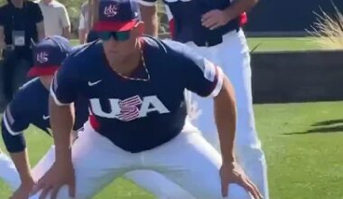 The captain has shown up to camp 🫡🇺🇸 #wbc #baseball #usa - YouTube