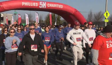 Thousands race around sports complex for Phillies Charities 5K ahead of Opening Day