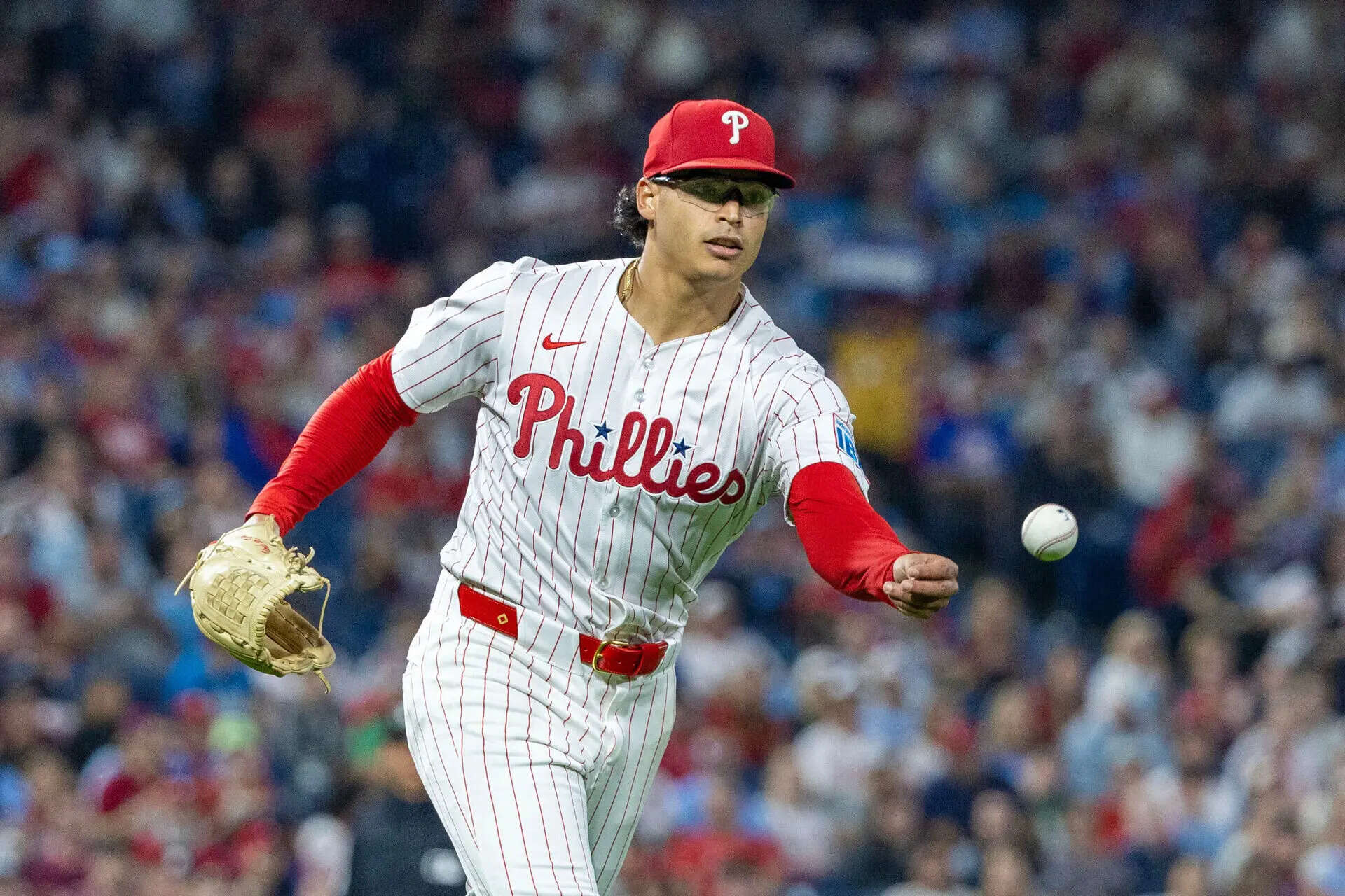 Philadelphia Phillies starting pitcher Jesus Luzardo tosses the ball to first baseman Otto Kemp for the out on Miami Marlins' Javier Sanoja (Image via AP Photo) Phillies' Jesús Luzardo will start Game 2 of the NL Division Series against the Dodgers