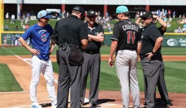 Diamondbacks' Counsell makes pro debut against father Craig's Cubs