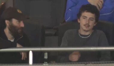 Timothée Chalamet, Bad Bunny take in World Baseball Classic game