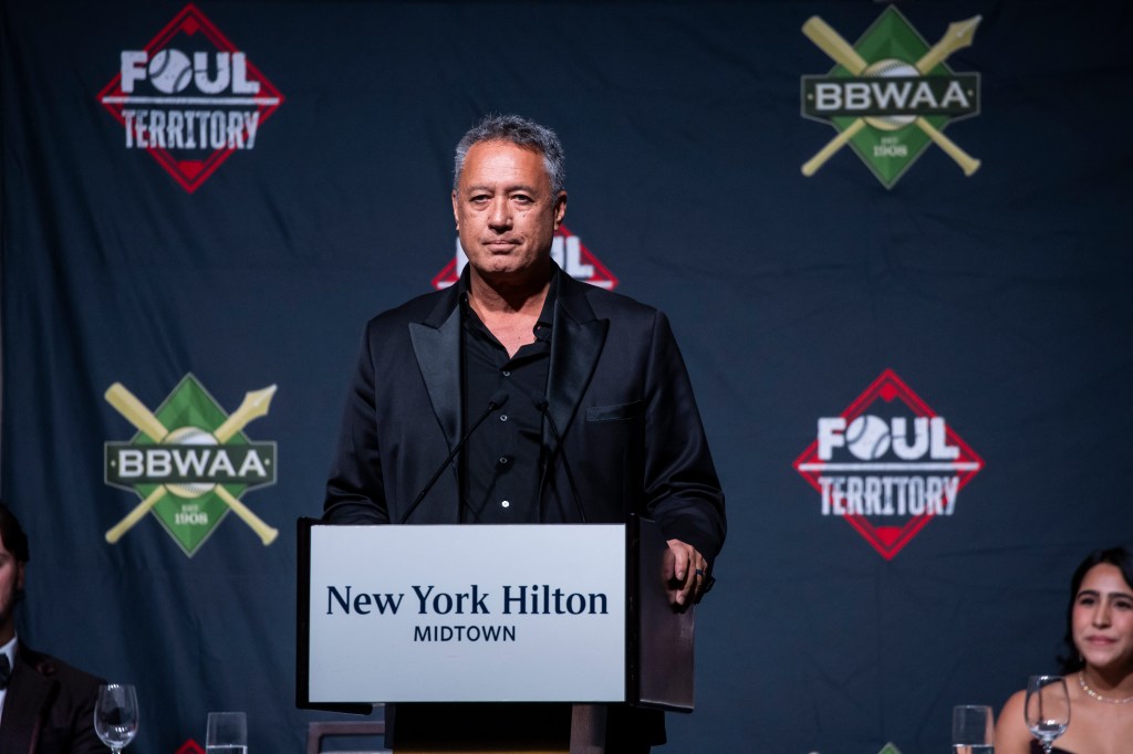 Ron Darling at the Baseball Writers of America Awards Dinner.