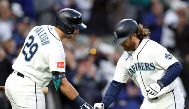 Seattle Mariners lineup Brendan Donovan Cal Raleigh...